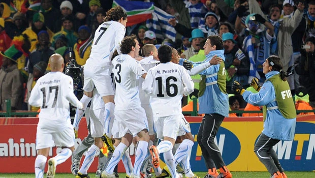 Hosts S. Africa's hopes in danger after 3-0 loss to Uruguay