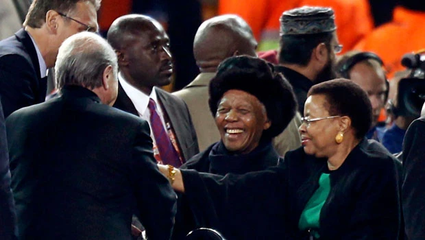 Mandela wows fans ahead of World Cup final