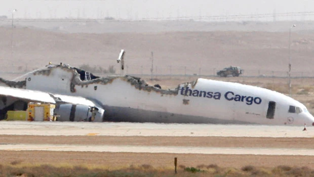 Lufthansa cargo plane crashes in Riyadh