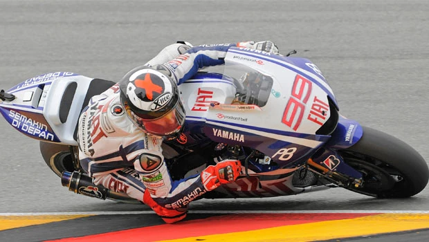 Lorenzo on pole, Rossi fifth in Germany