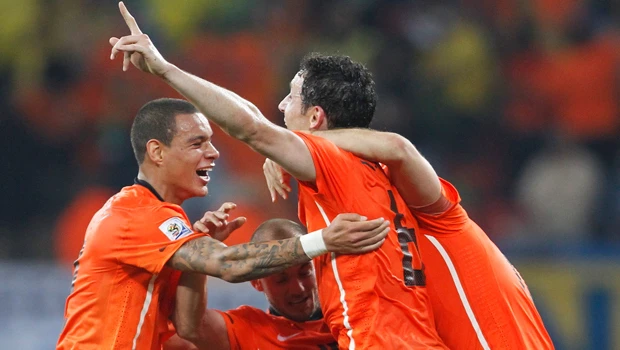 The Netherlands stuns Brazil in World Cup