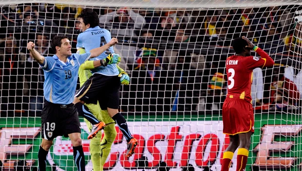 Uruguay beat brave Ghana on penalties