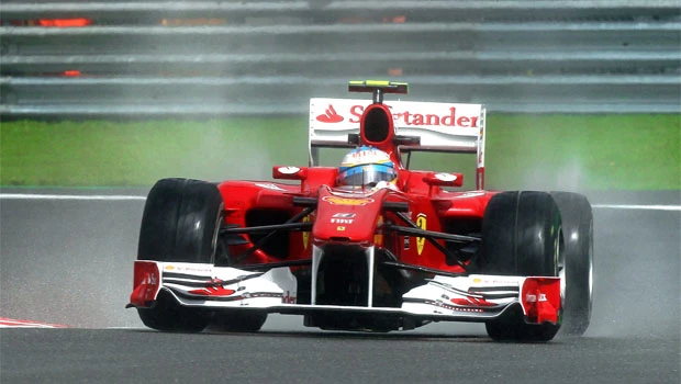 Alonso fastest in rain-soaked Belgian GP practice