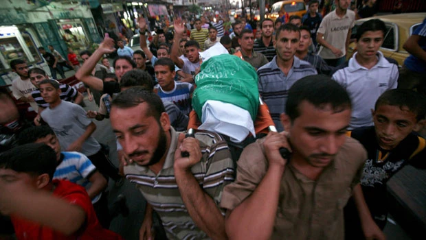 Israeli aircraft strike Gaza as leaders convene