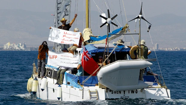 Activists set sail for Gaza from Cyprus