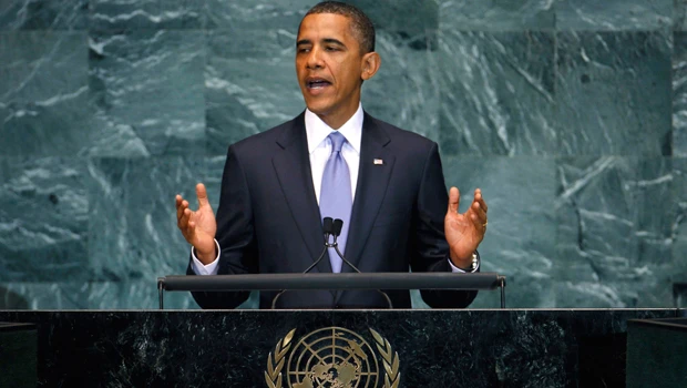 Obama presses for Mideast peace in UN address