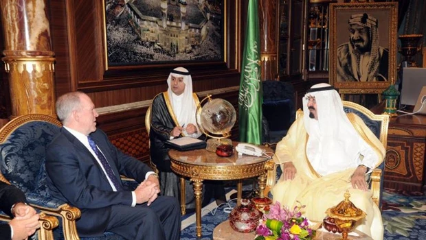 King Abdullah meets US security official