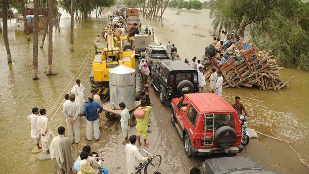 Relief supplies traded for cash and goods in Pakistan