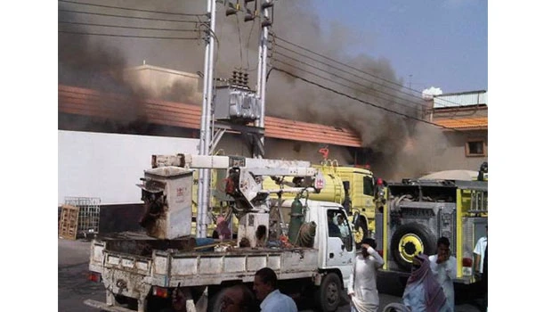 Fire destroys food warehouse in Hail