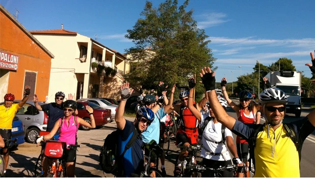 30 cyclists riding for a cause