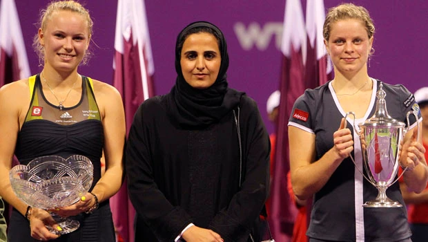 Clijsters too good for Wozniacki in Doha final