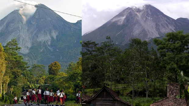 Mt. Merapi rumbles as lava pressure builds