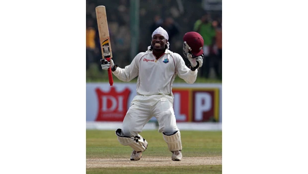 Gayle puts Windies on top with 333