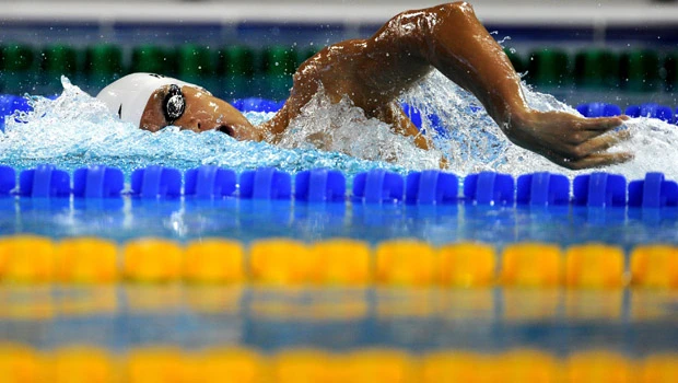 S. Korea's swimming champ duplicates Olympic gold at Asian Games