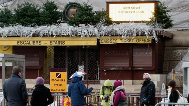 Eiffel Tower closes after strike by workers