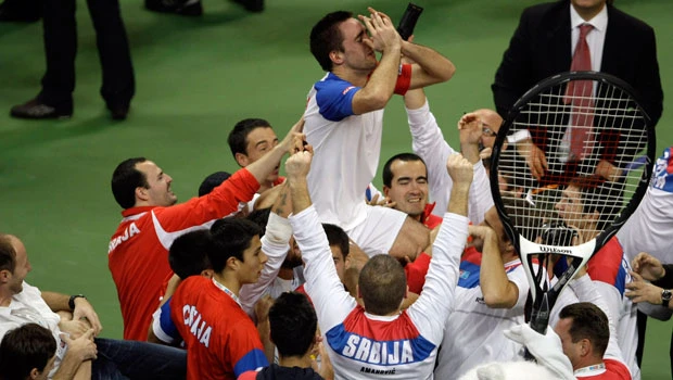 Joyous Serbs win first Davis Cup title