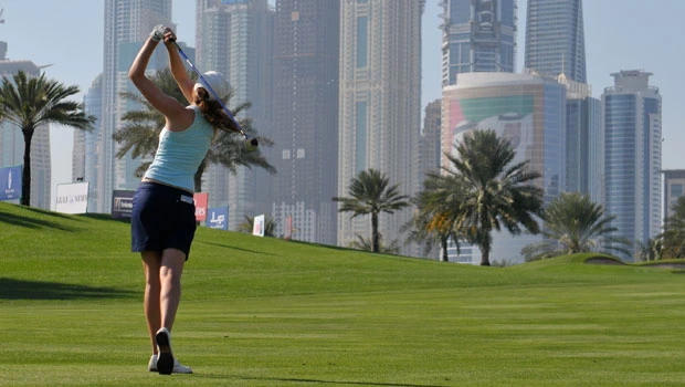 Hall leads Ladies Dubai Masters after second round