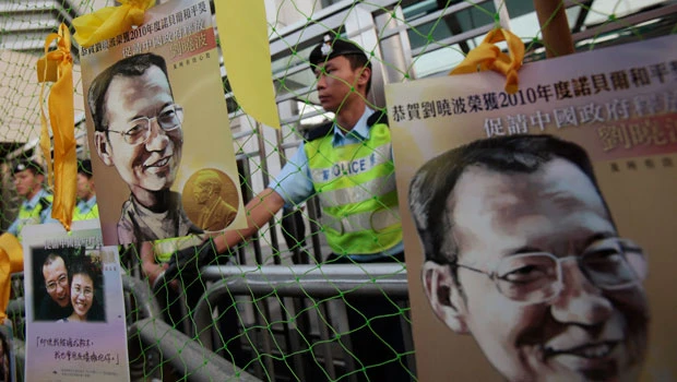 HK protesters demand China free Nobel winner