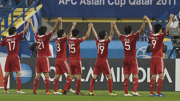 China finish strongly to beat 10-man Kuwait in Asian Cup