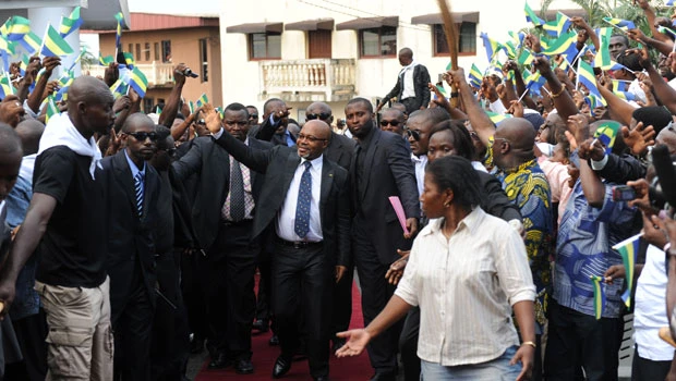 Gabon opposition leader declares himself president; party dissolved