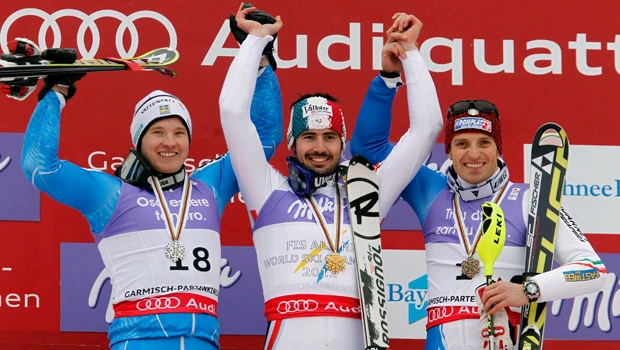 Grange skis to slalom gold