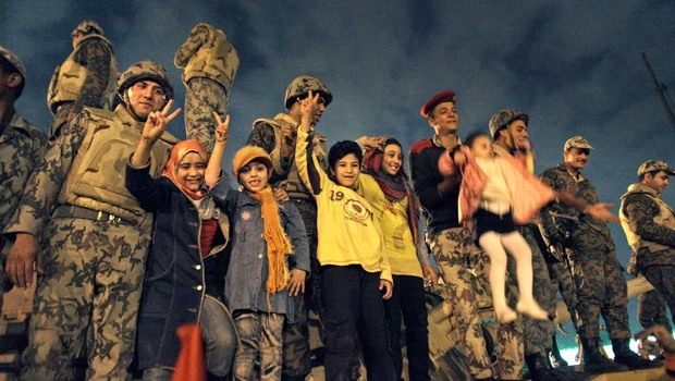 Egyptians celebrate end of Mubarak era