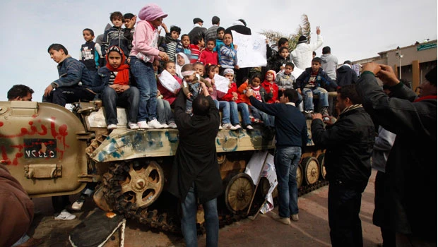 Libyan city celebrates freedom from Qaddafi