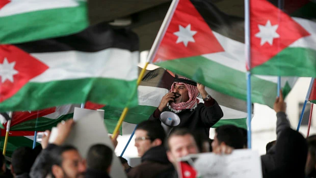 Jordanian youth demonstrate demanding political reforms