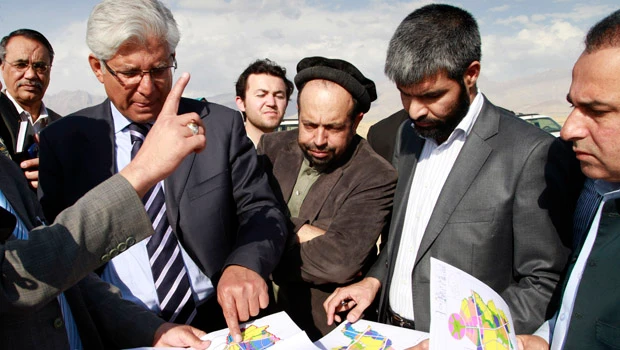 Modern city being mapped north of war-worn Kabul