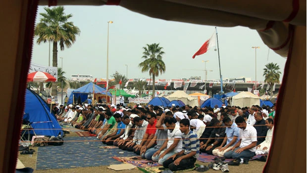 A peek inside Bahrain's Pearl Roundabout