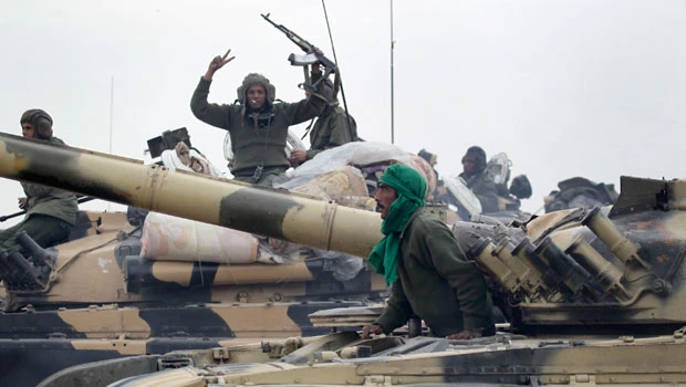 Qaddafi advances as nations only talk
