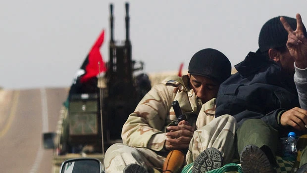 Libyan rebels recapture Brega in westward push