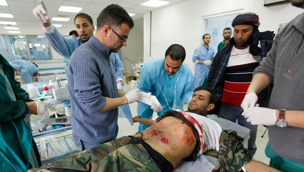 Libya’s doctors follow the rebels in their battles