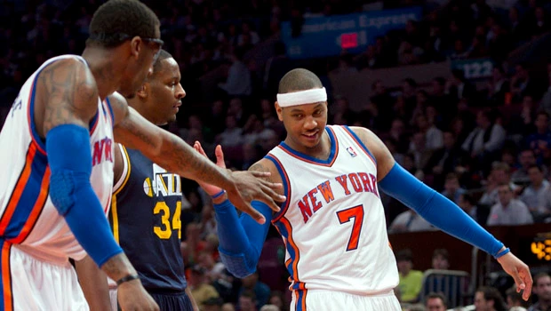 Knicks 1-2 punch stars in win over Jazz