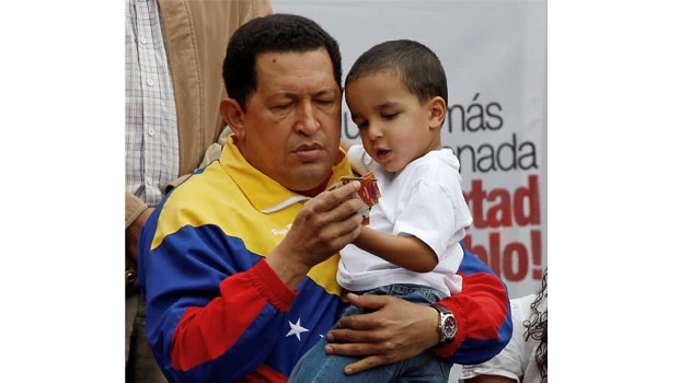 Hugo Chavez standing by embattled Qaddafi