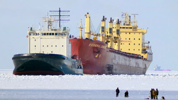 Dozens of ships trapped in ice in Gulf of Finland