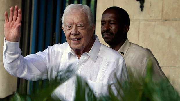 Carter meets with Cuba dissidents near end of trip