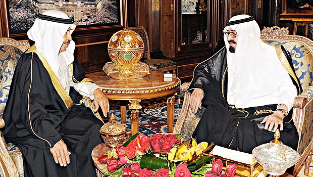 King Abdullah meets with Bahraini premier