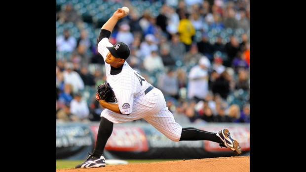 Chacin tosses 1st career complete game as Rox win