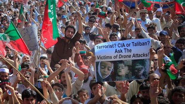 Pakistani drones protest keeps NATO trucks at bay