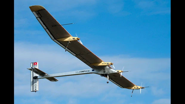 Solar plane makes first international flight