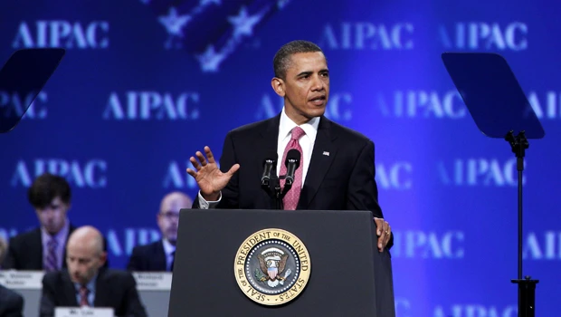 Obama sticks to Mideast vision, seeks to calm Israel