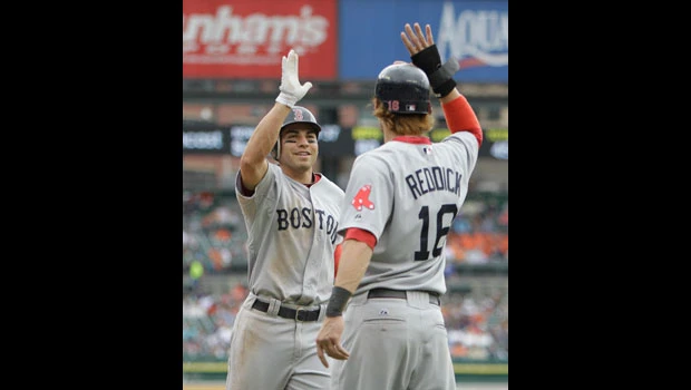 Red Sox tally 14 runs again, rout Tigers