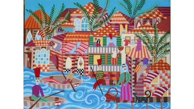 Painter Helen Zughaib interprets: ‘Hakawati’