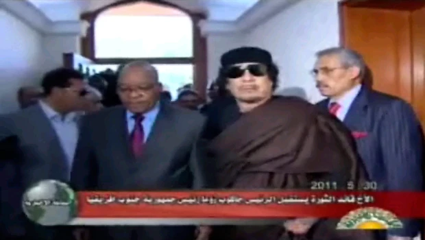 Zuma says Qaddafi refuses to leave Libya