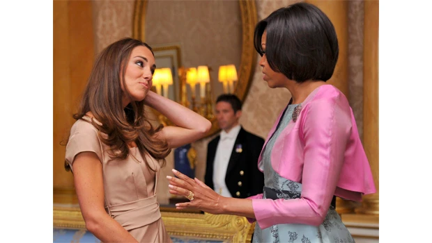 Michelle Obama lights London with bright colors