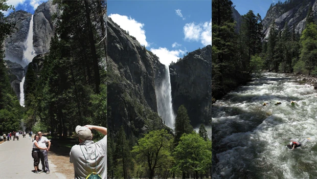 Record snow makes spectacular Yosemite waterfalls