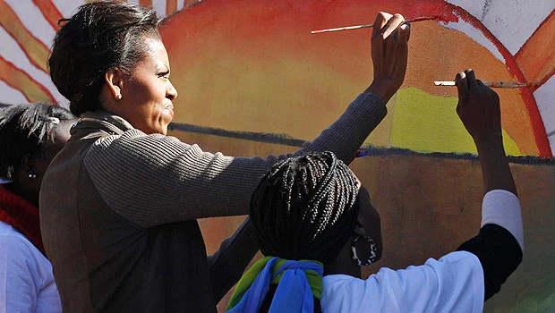 Michelle in Botswana to
boost AIDS awareness