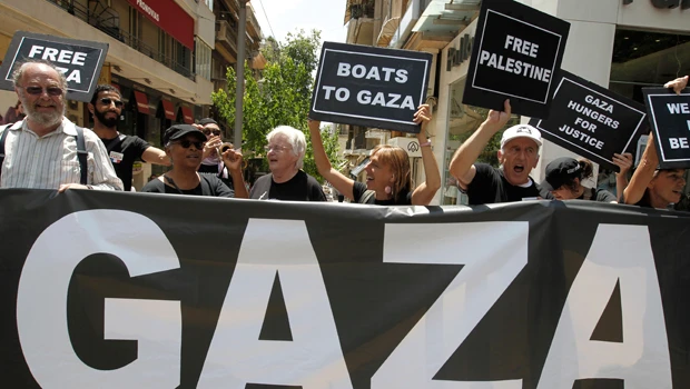 Aid flotilla ship sabotaged as Israel threatens peace activists