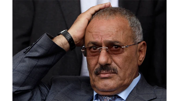 Saleh now in Riyadh for treatment; VP is acting president